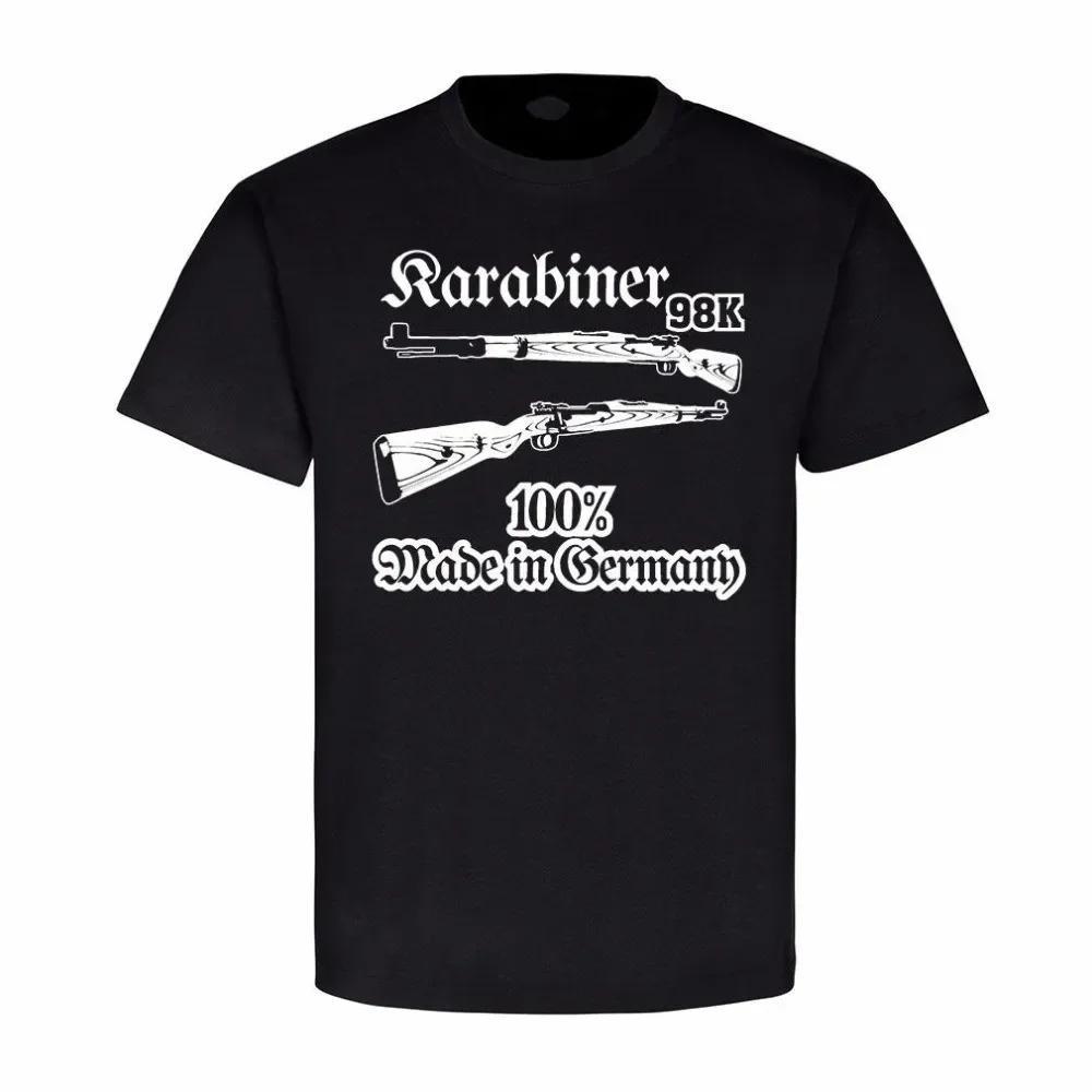 Carbiner 98K Decoration Weapon German Sniper T-Shirt 100% Cotton O-Neck Summer Short Sleeve Casual Mens T-shirt Size S-3XL