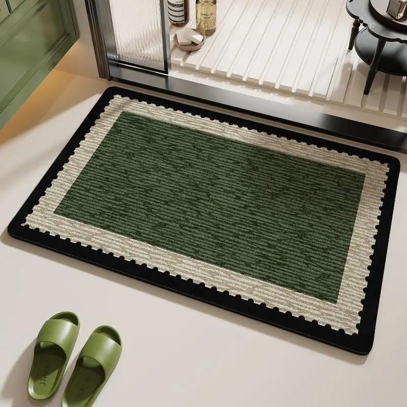 VIKAMA Diatomite Wall Coating For Bathroom Floor Mat Bathroom Water-Absorbing And Anti-Slip Entrance Rug And Home Decorations.