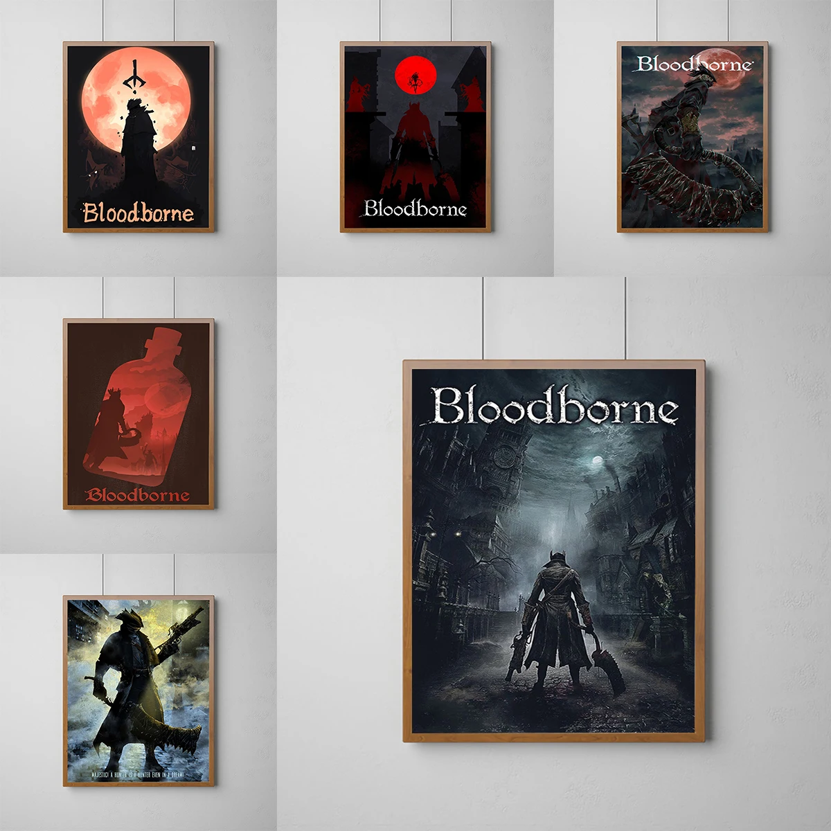 

Bloodborne Classic Game Poster Canvas Wall Art Mural Posters for Room Home Decor Painting Bedroom Decoration Decorations Tableau