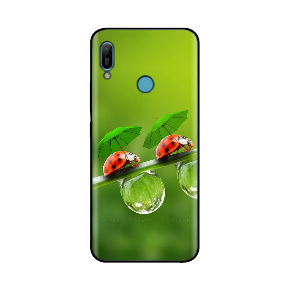 화웨이 Y6 2019 케이스, 화웨이 Y6s Y6 프라임 2019 TPU 케이스, 화웨이 Y6 2019 MRD-LX1F Y 6 Y6 프라임 후면 커버 실리콘 케이스