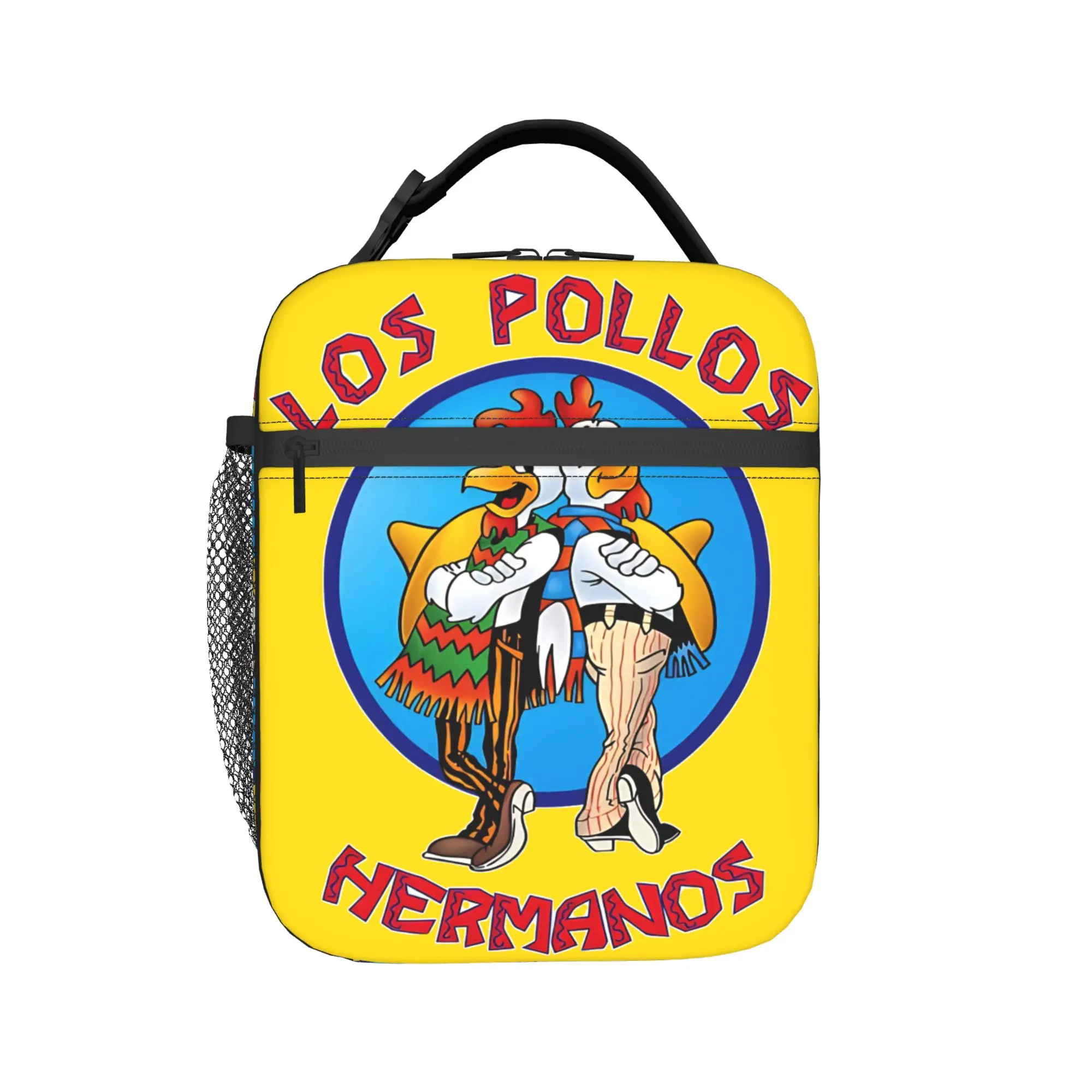Breaking Bad Los Pollos Hermanos Lunch Bag  Portable Insulated Lunch Box Women Travel Print Cooler Bag Casual Tote Food Bags