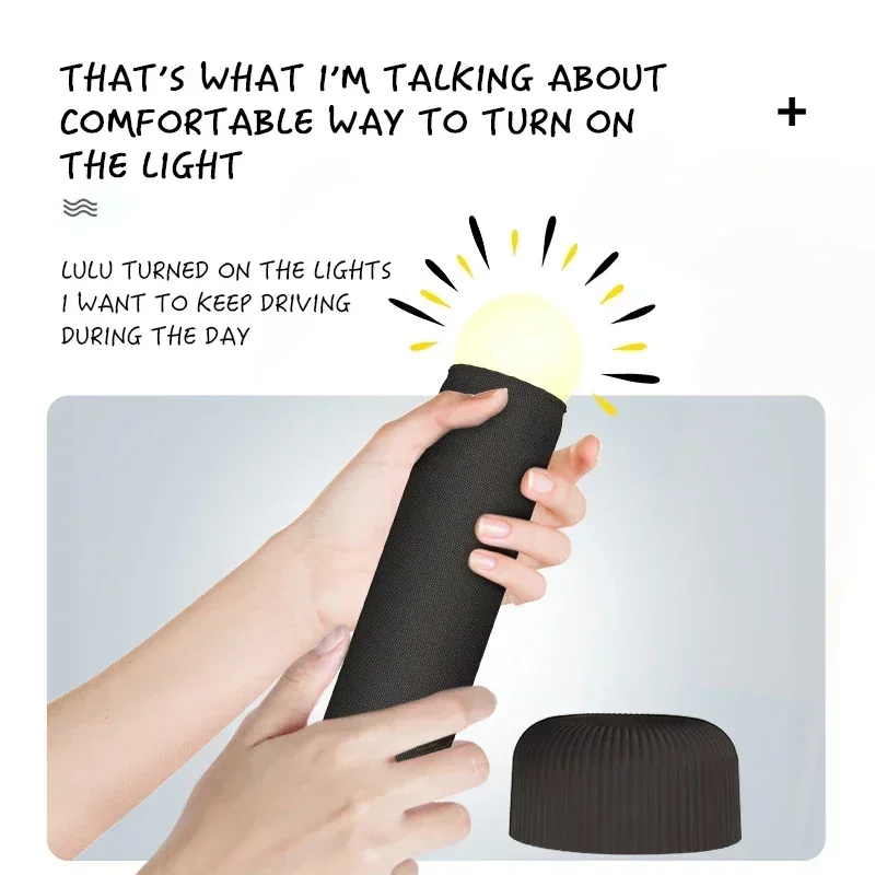 Hand-held nightlight charging creative bedroom bedside lighting atmosphere Lu lamp desktop funny birthday gift.
