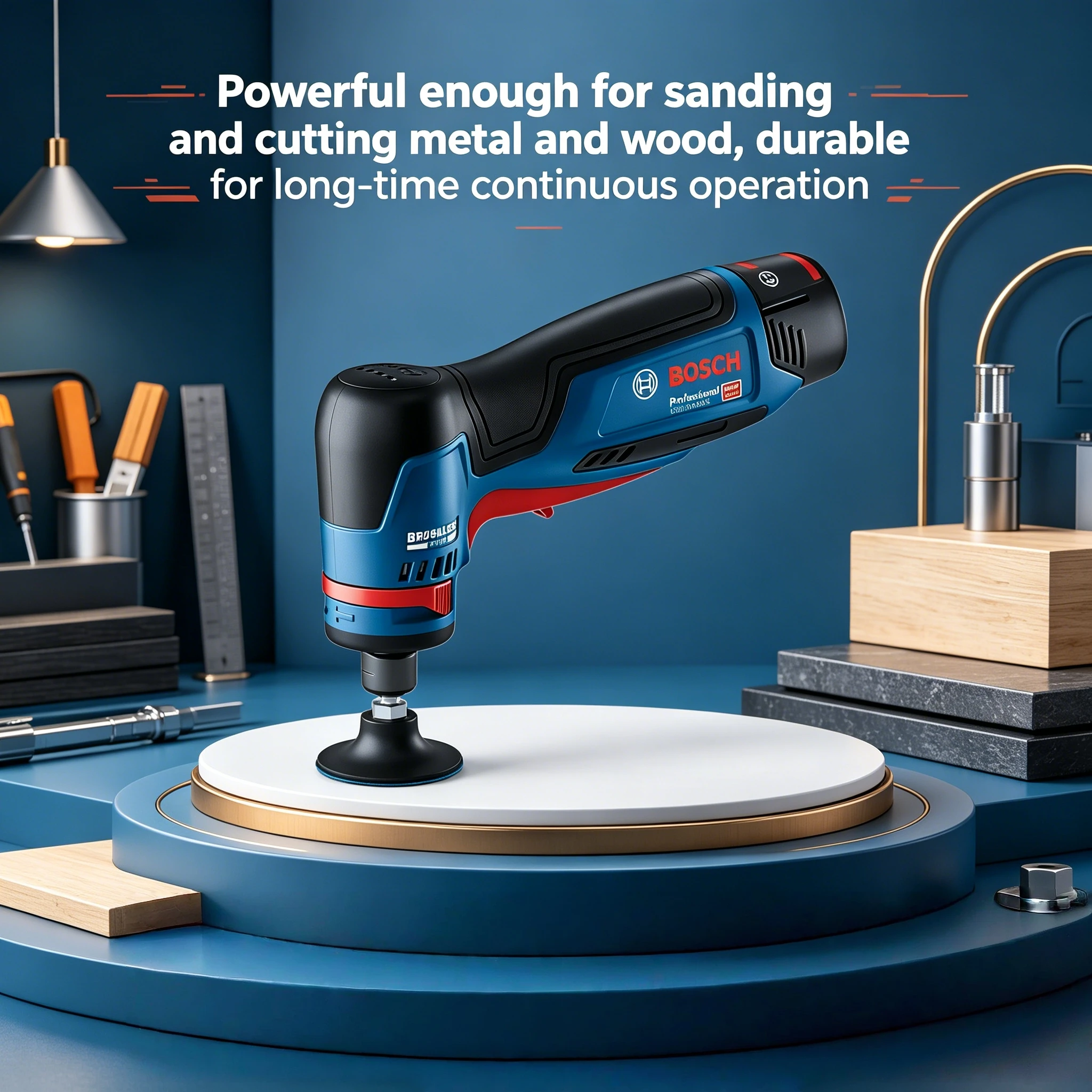 Bosch GWG 12V-50 S 12V Brushless Rotary Grinder 50mm Cordless Polisher Mini Right Angle Sander view 6