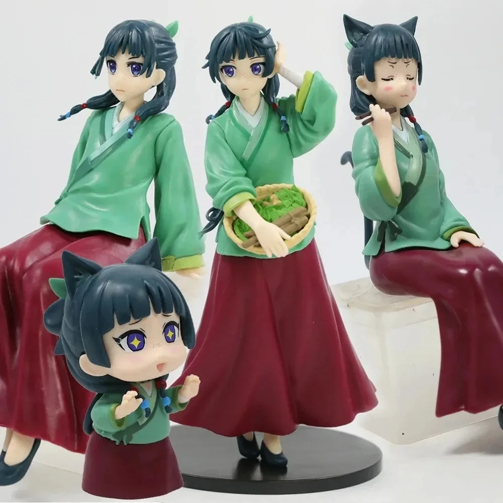 Figura de Anime/El Diario de la Boticaria, 17cm, Maomi, Figura de Acción, Modelo de PVC, Muñeca Kawaii para Decoración de Coche, Juguete para Niños, Regalo de Navidad