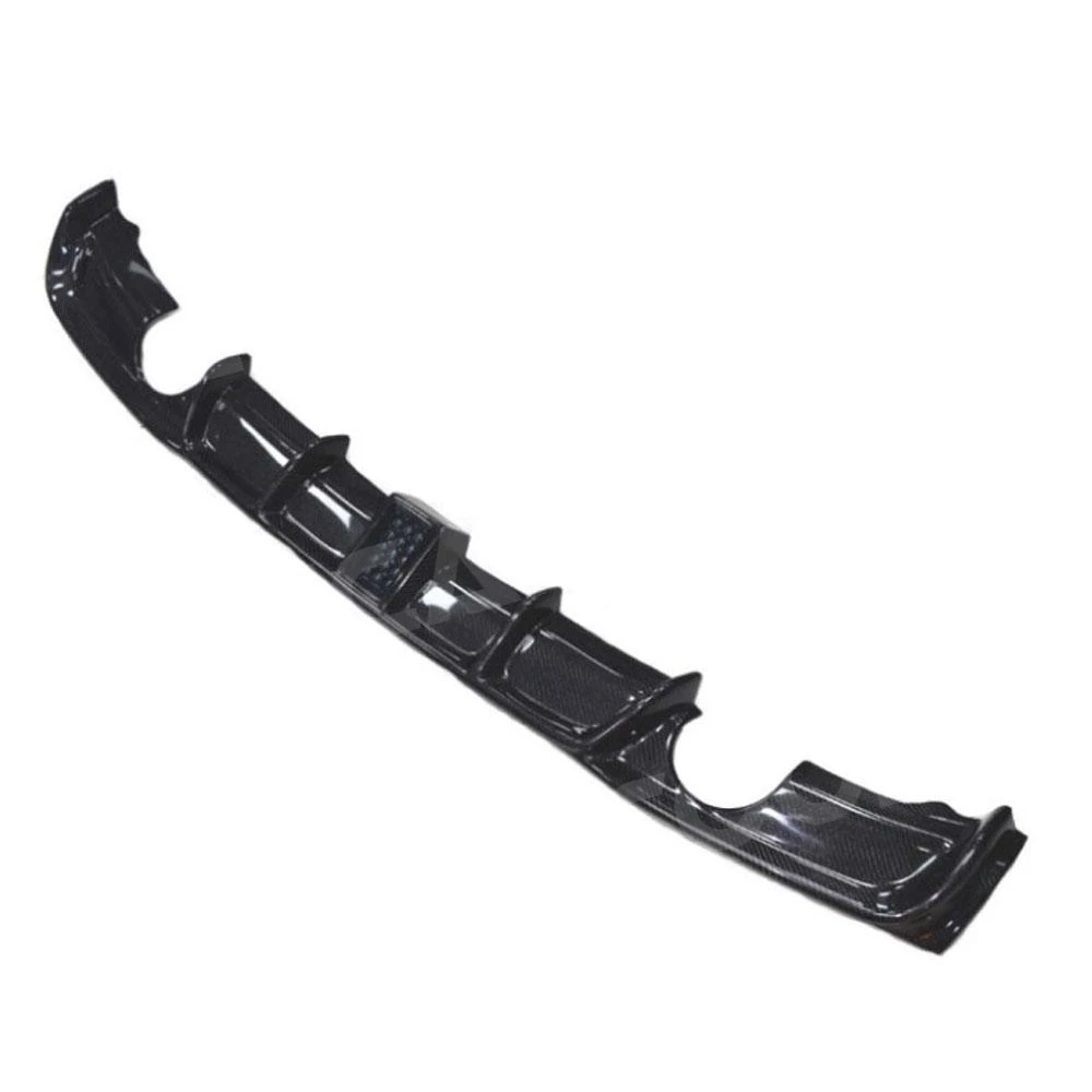 ألياف الكربون شفة ممتصة للصدمات الخلفية الناشر مع مصباح ليد لسيارات BMW 3 Series F30 F35 M Sport 2012-2018 FRP الوفير سبويلر تصفيف السيارة #6