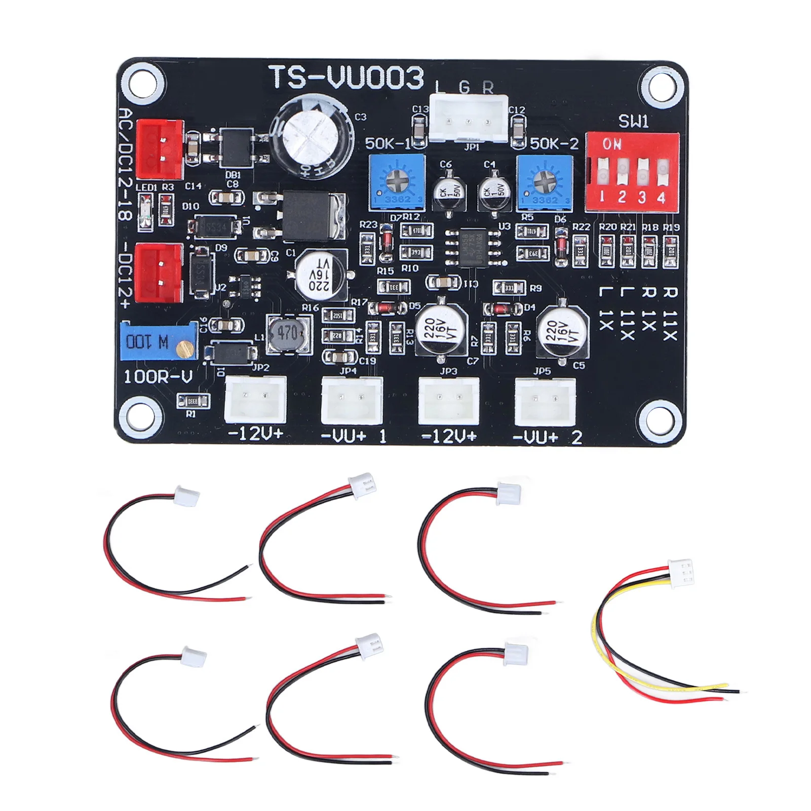 TS VU003 VU Meter Driver Board Adjustable VU Meter Driver Panel Backlight Driver Module DB Power Amplifier 100mA