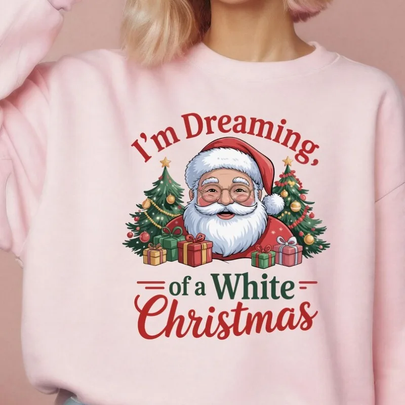 

Белая рождественская толстовка, рождественская кинопесня, унисекс, повседневная модная мягкая удобная осенне-зимняя термотолстовка