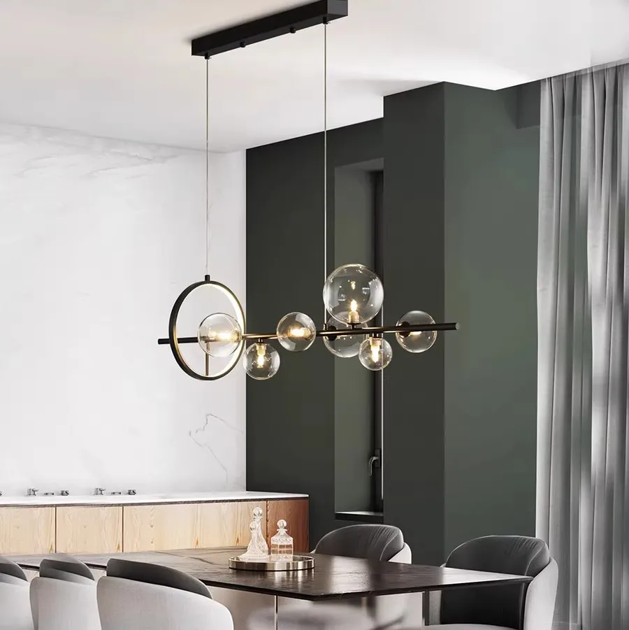 Nordic Modern Pendant Lamps Restaurant Decor Chandelier Led Simple Kitchen Hanging Lamp for Dinging Room Living Room Hotel