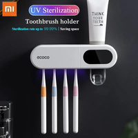 Xiaomi UV Toothbrush Holder Sterilizer Toothpaste Squeezer Dispenser Solar Energy Type-C Charge Bathroom Accessories Set