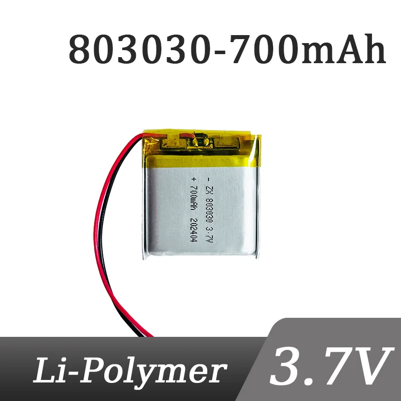 3.7V Li Batteries 700mah 803030 Universal Li-ion Battery for Fheadphones JBL E45 GBL Bicycle Light