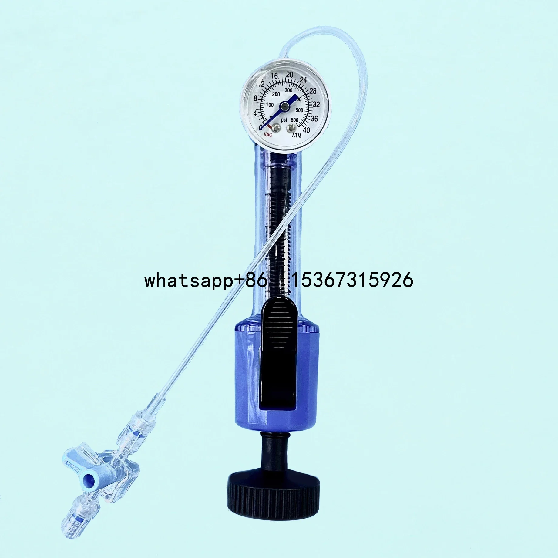 Medical ce iso disposable neurosurgery 40ATM orthopaedics balloon inflation device