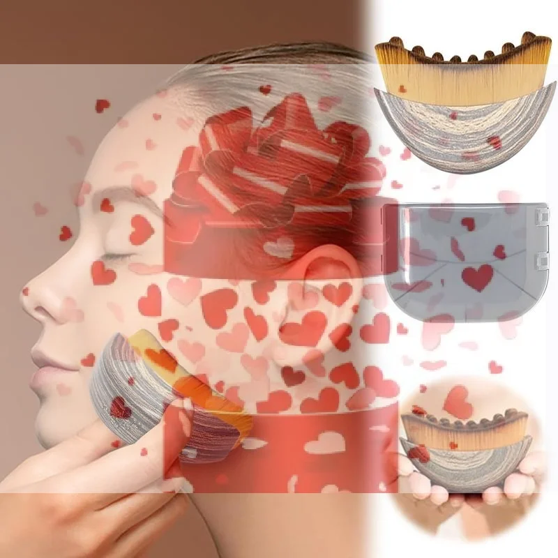 Spazzola per il viso per contorno linfatico Drenaggio linfatico Riduce il gonfiore Sollievo dall'affaticamento Massaggiatore facciale Strumento per scolpire la pelle del mento del viso