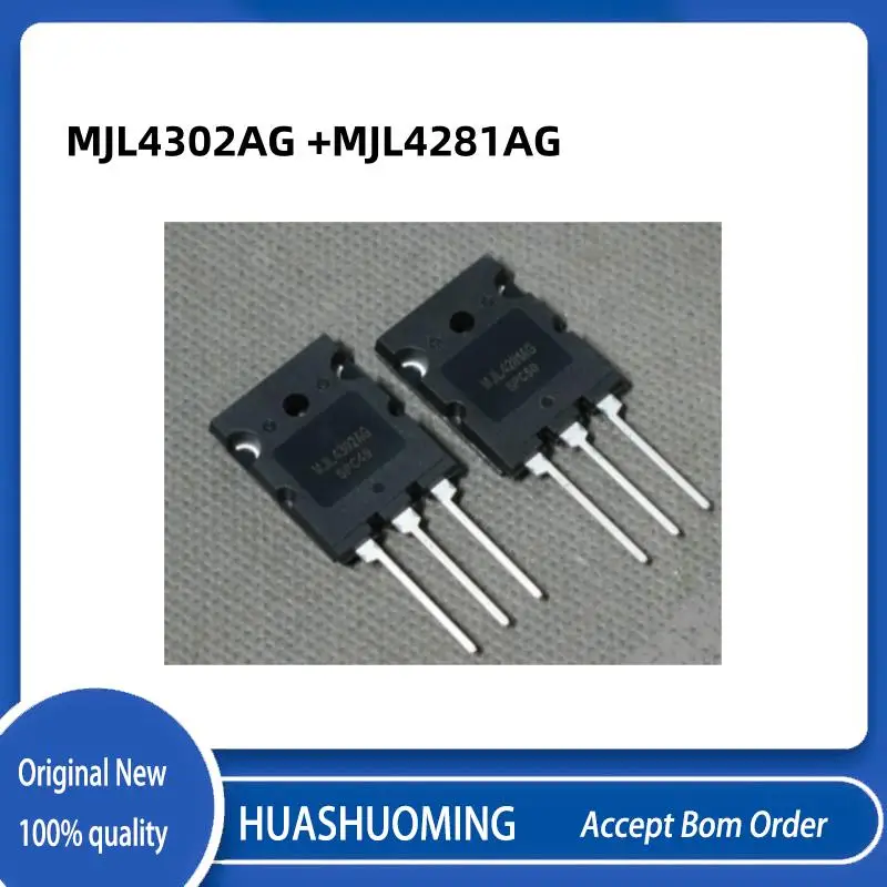 10Pcs/Lot 5+5 NEW  MJL4302A MJL4281A  4302A  MJL4281A MJL4302AG +MJL4281AG  TO-3PL