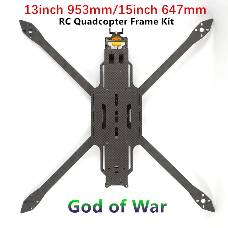 God of war FPV Drone Frame Kit 13/15inch 593MM / 647mm Wheelbase 10mm Arm 3K Carbon Fiber for RC Racing Drone DIY Parts