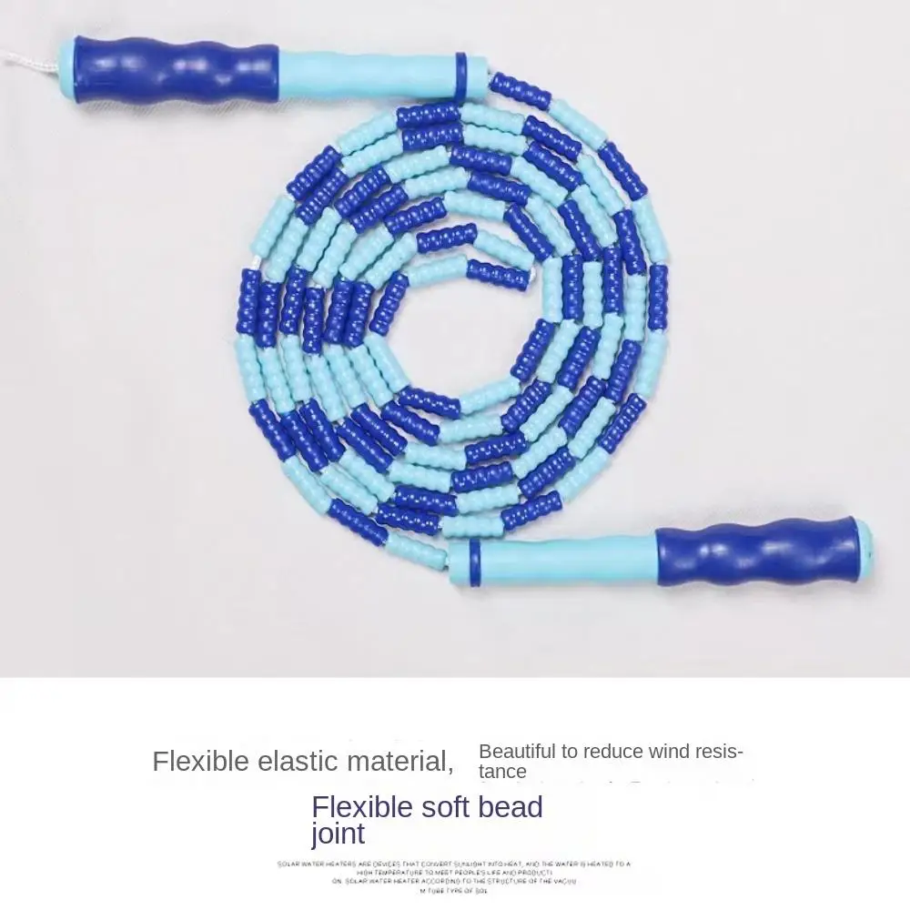 Adjustable Length Segmented Fitness Jump Rope No Knots Soft Bead Soft Bead Skipping Rope Professional Signable Jumping Rope