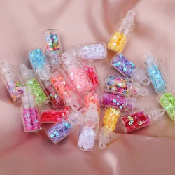 10pcs 30*10 mini Quicksand Wishing Bottle Glass bottle pendant Beaded diy accessory bracelet necklace pendant