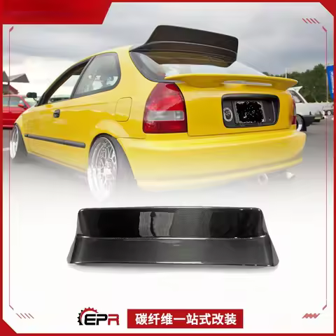 For Honda Civic Type-R EK9 Carbon Fiber OSA Style Rear Roof Spoiler - Aerodynamic Performance Upgrade