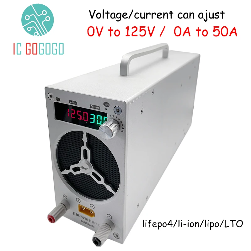 전압 전류 조절식 충전기 스마트 리튬 이온 Lifepo4 LTO 배터리, 0V ~ 125V, 50A, 12V, 24V, 48V, 60V, 72V, 84V, 96V, 120V, 10A, 20A, 25A