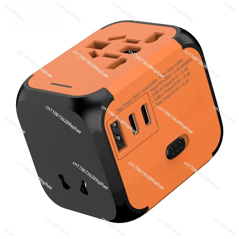 Conversion Plug Socket Multinational Adapter 2.4A Multifunctional Socket Travel