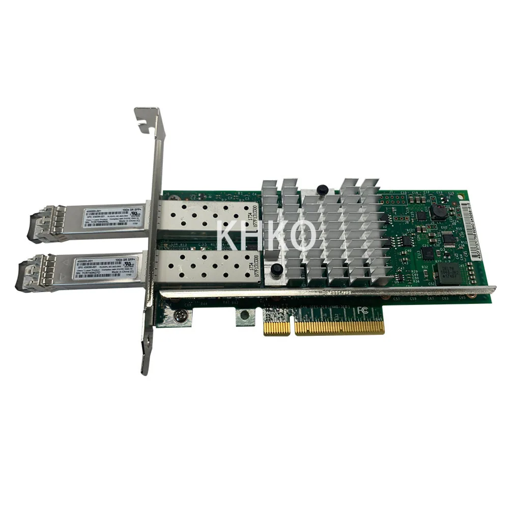 560SFP+ 10GB 2-port PCI Express Ethernet ADAPTER Card 669279-001 W/ (2) 10GB SFP+ Ethernet/ Optical Fiber Network Cards