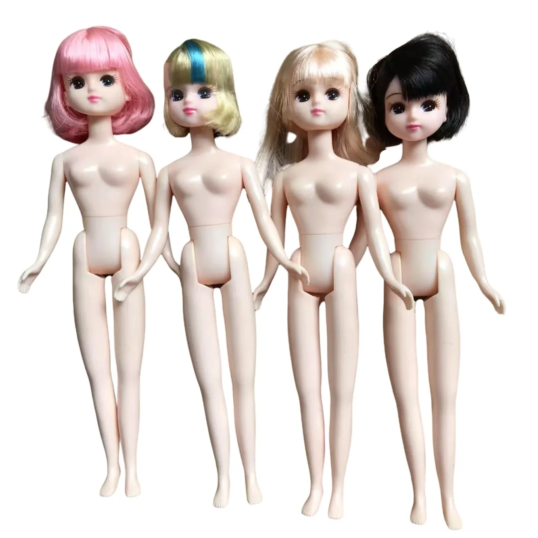 

Licca Boyfriend Doll Figures - Bobo Style Head with Body Colorful Hair Full Set 1/6 Scale Cute Collectible Toys for Kids