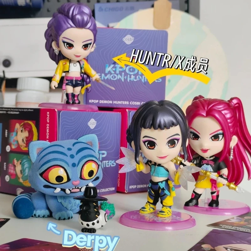 Hot Toys K-POP Demon Hunters Cosbi Collection Figure Blind Box Rumi Zoey Mira Peripheral Anime Adorable Doll Collecte Model Gift - view 4
