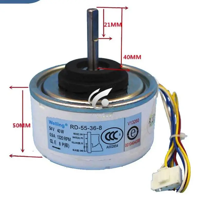 

new good working for Air conditioner Fan motor 40W RD-55-36-8 0010404208 DC motor T26NU4P13KK