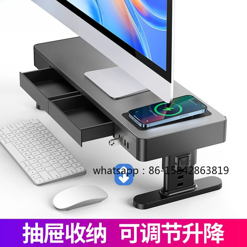Computer Monitor Height Rack Notebook Lifting Bracket Mac Multifunctional Bracket Desktop Storage Base