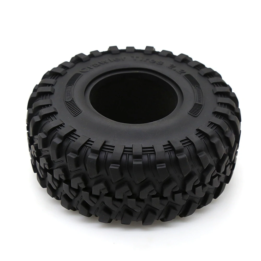 4PCS 130MM 2.2 Rubber Tyres Wheel Tires for 1/10 RC Crawler Car Axial SCX10 RR10 Wraith Traxxas TRX4 TRX6 Upgrade Parts