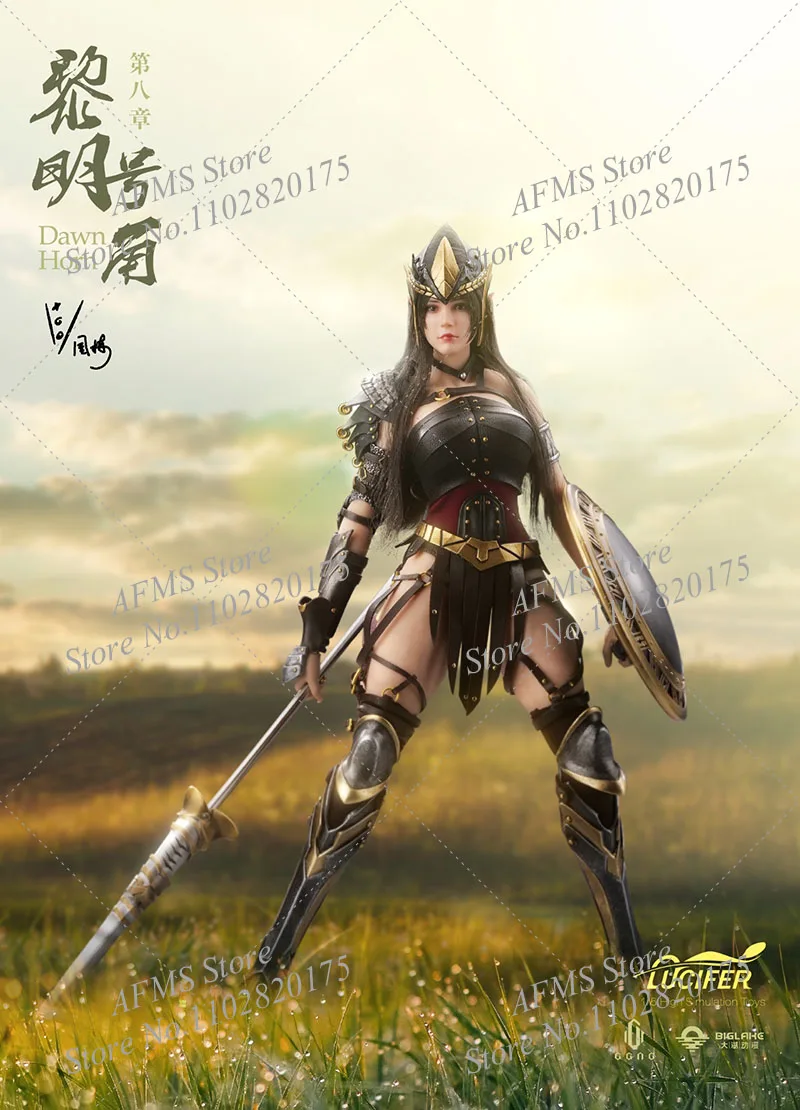 LUCIFER LXF2309 1/6 Scale Collectible Figure Dawn Horn Elegant Battle Goddess 12Inch Women Soldier Action Figure Model