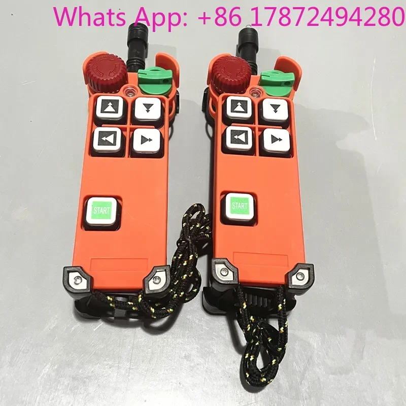 hot sale Industrial Remote Control TELEcontrol F21-4D Hoist Crane lift button 4 buttons 1 receiver+2 transmitters for truck