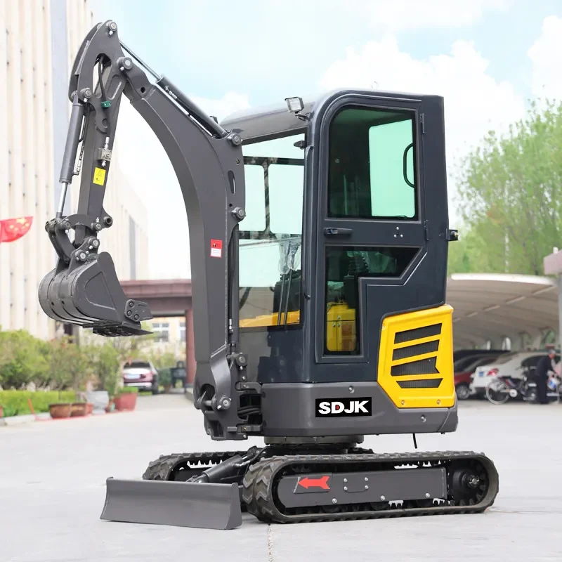 Best Selling 1.6 Ton Mini Excavator EPA/Euro 5 1 Ton 2 ton Crawler Excavators Hydraulic Kubota Agricultural Digger Customizable