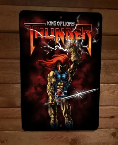 King of Lions Thunder Lion-o Thundercats  Metal Wall Sign