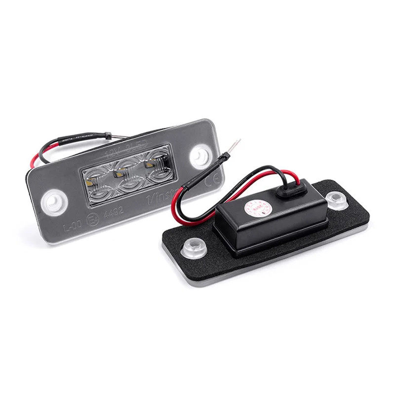 12V LED Number Plate Lamp For Audi A8 D3 2002 2003 2004 2005 2006 2007 2008 2009 2010 White License Plate Light Assembly