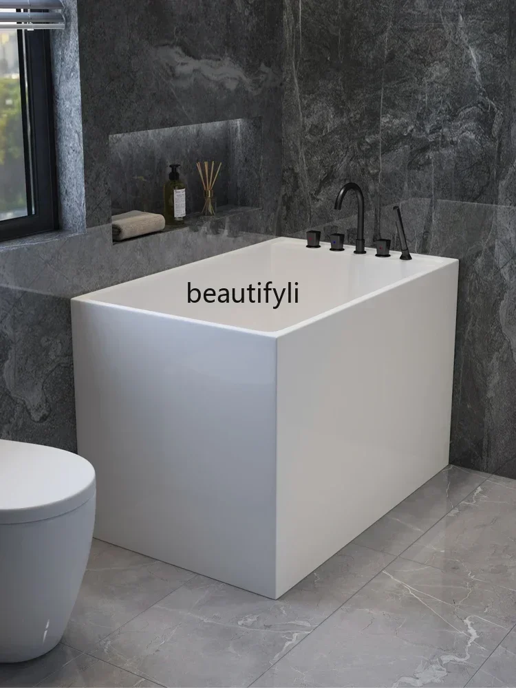 

FG28Bathtub Household Simple Japanese Acrylic Sitting Stool Deepened Sitting Bubble Bath Basin