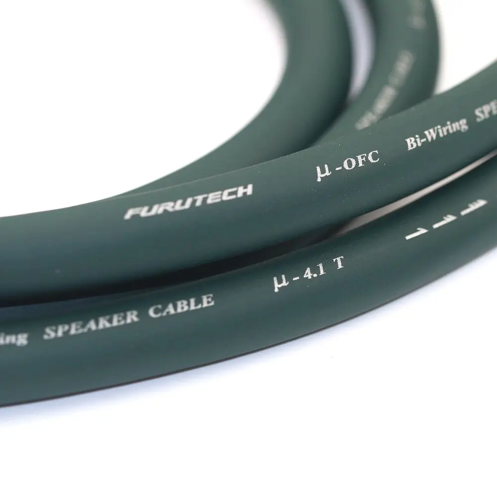 Furutech-كابل مكبر صوت أوديوفيلي أصلي ، كابل مكبر صوت محيطي رئيسي ، مكبر صوت مزدوج الانقسام ، كابل كبير ، 4 نواة