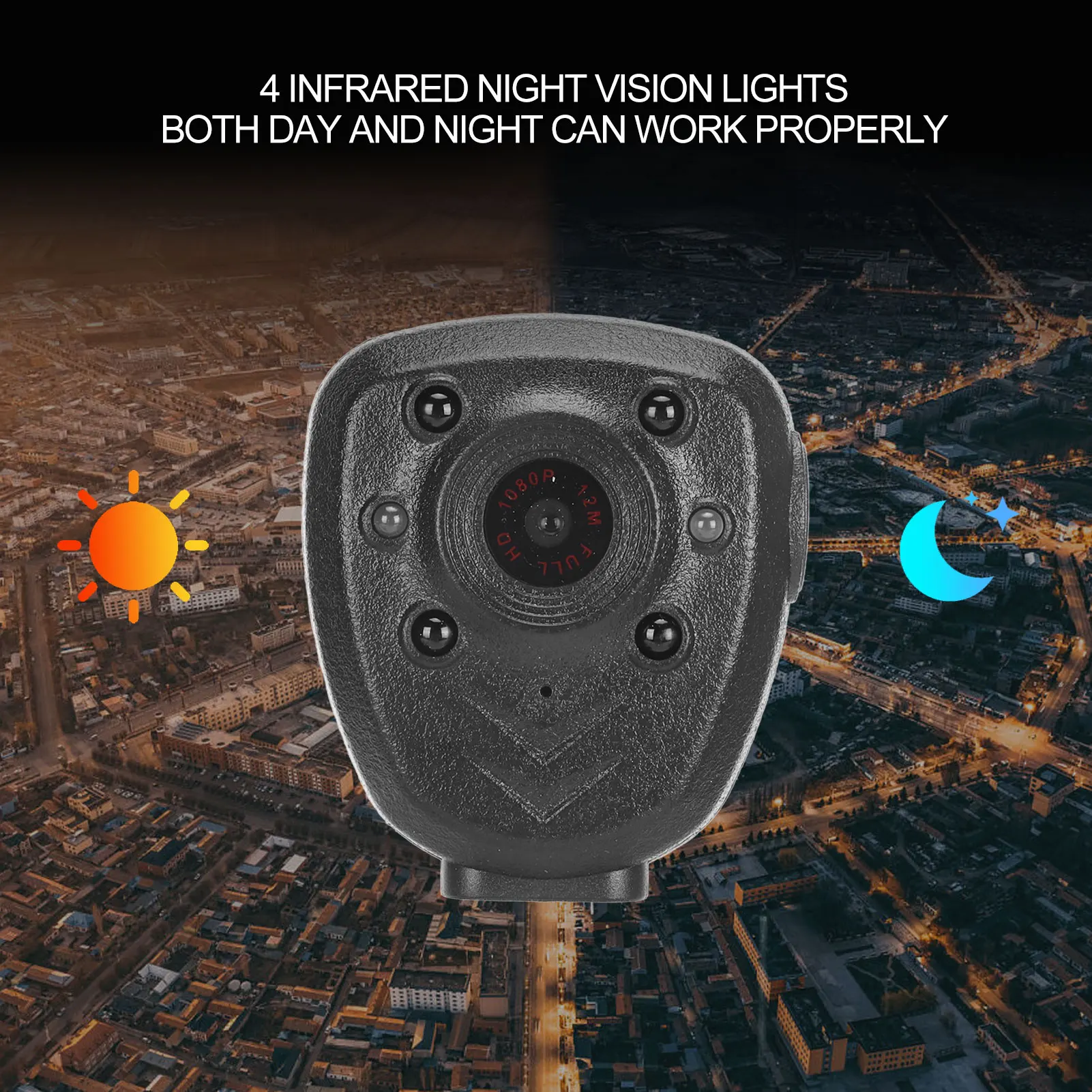 

Portable Lightweight HD 1080P Night Vision Intelligent Sound Video Body Wearable Camera for Conference