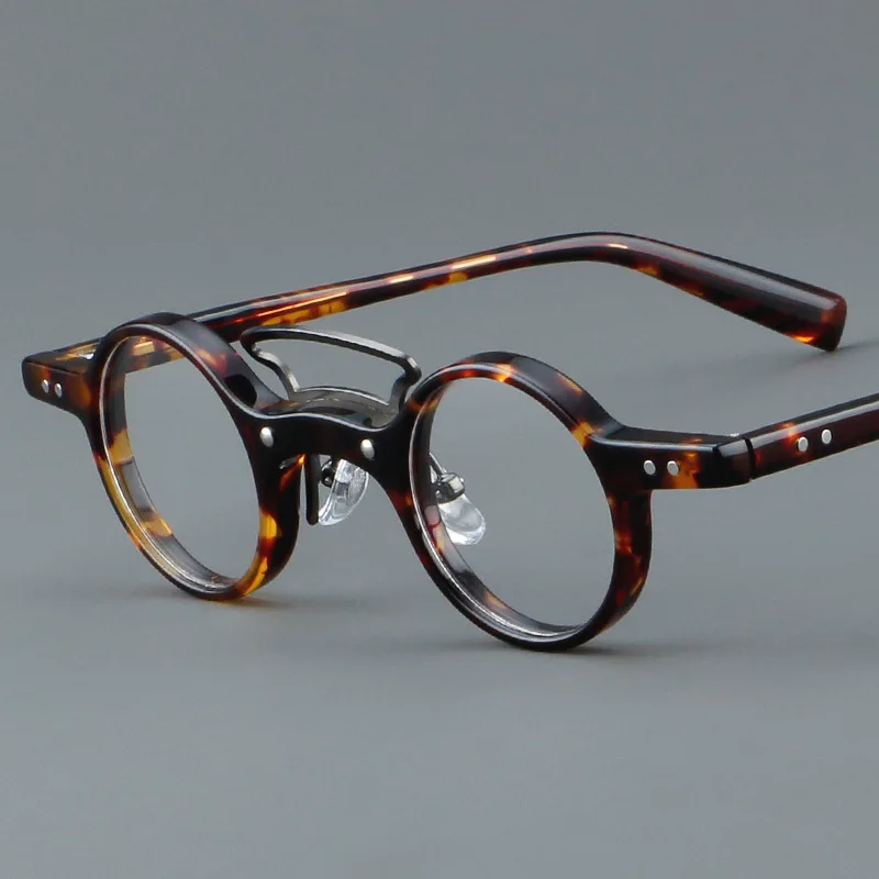 New board glasses, vintage frame, Japanese small round frame 5821 in stock