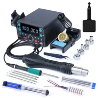 YIHUA Soldering station Temp control With T12 iron LCD Desoldering Gun soldering iron Kit Fast Heating For SMD Rework stations