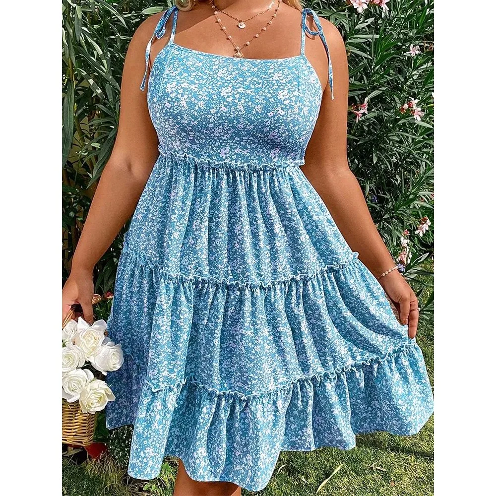 plus Size Women's Sling Ba Cutout ort Dr Ele Design Versatile Sle for Various Ocns 00% Other Material