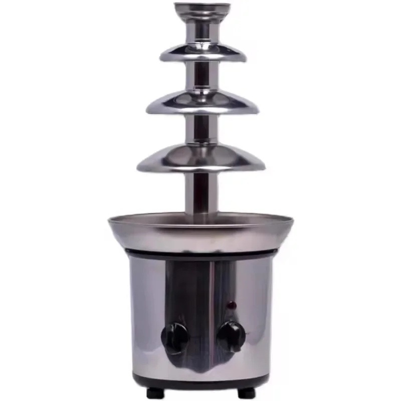 Chocolate Fountain Machine Baking Hotel Buffet Small Four-Layer Waterfall Melt Noodle Sauce Machine