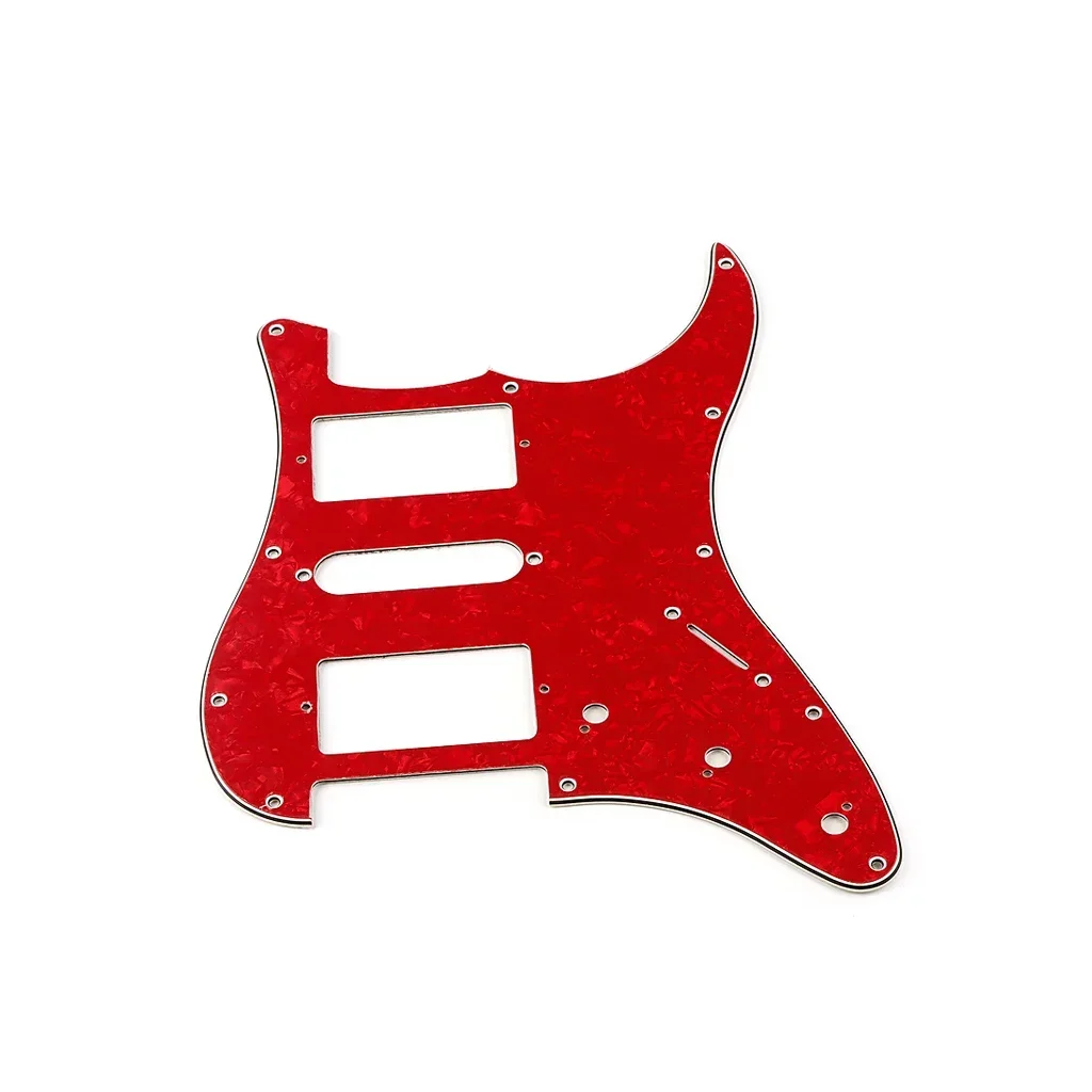 1x HSH الغيتار Pickguard الآلات الوترية أجزاء الغيتار وملحقاتها اللؤلؤ الأحمر