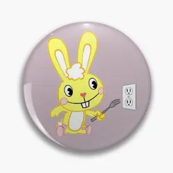 Happy Tree Friends Soft Button Pin Lapel Pin Badge Cute Creative Brooch Metal Cartoon Hat Decor Collar Funny Women Lover Gift