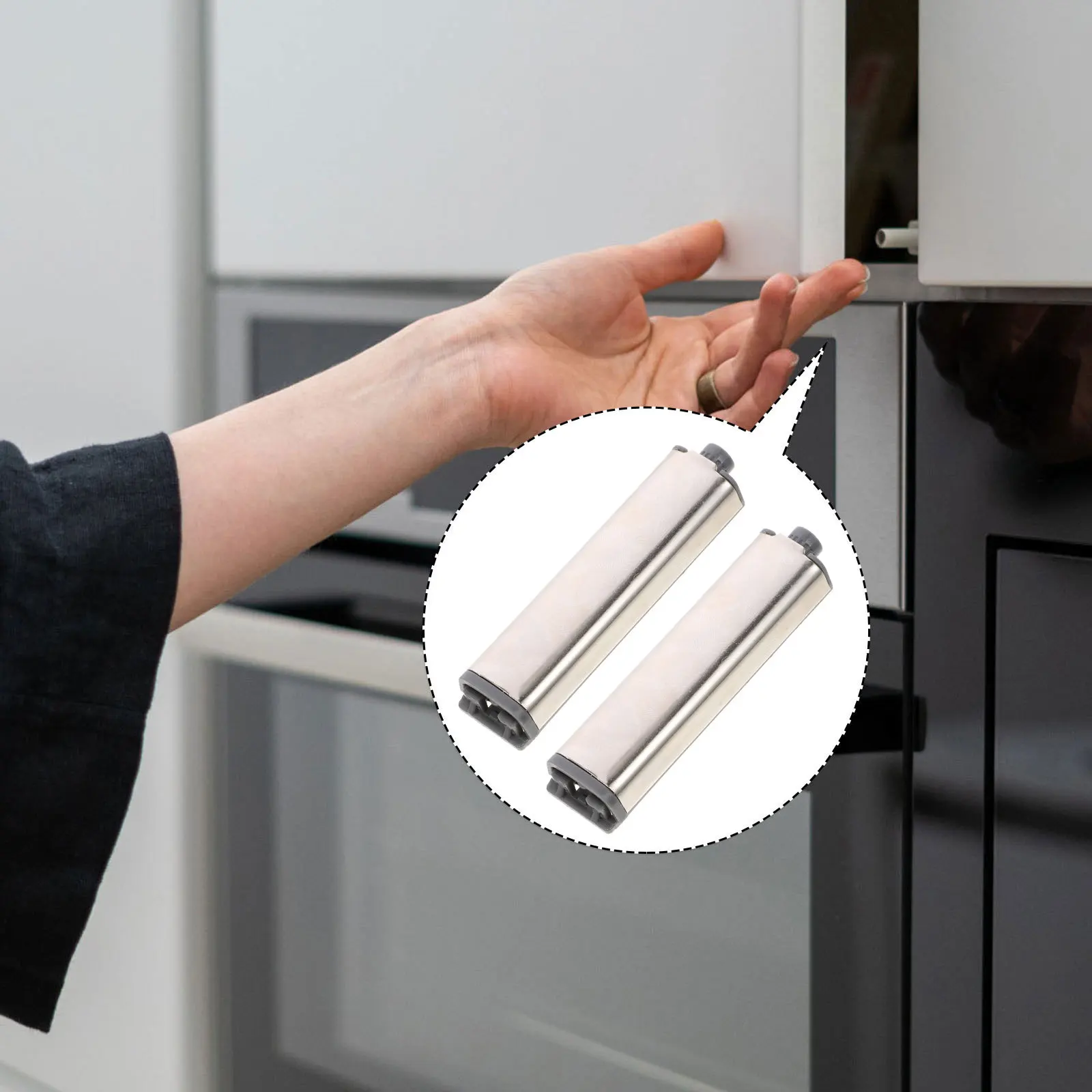 

4Pcs Cabinet Drawer Push to Open Latch Hidden Catch for Wardrobe Door Locking Push to Open Door Latch Drawer Catch