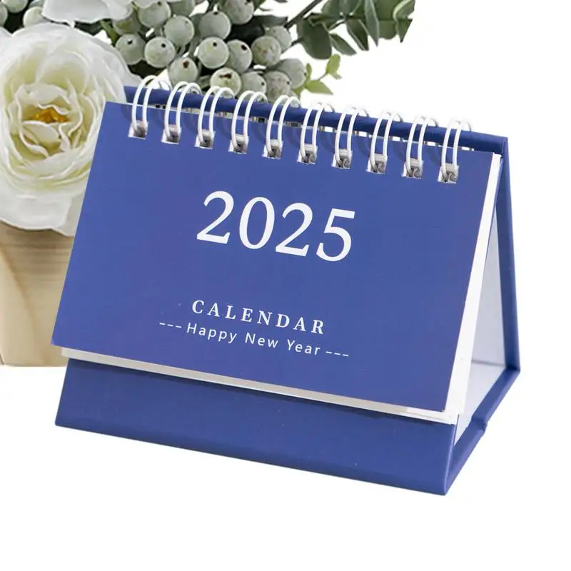 Stand Up Calendar Small 2025 Calendar For Desktop Calendar Desk Decorations Family Planner 2025 Monthly Calendar For Daily