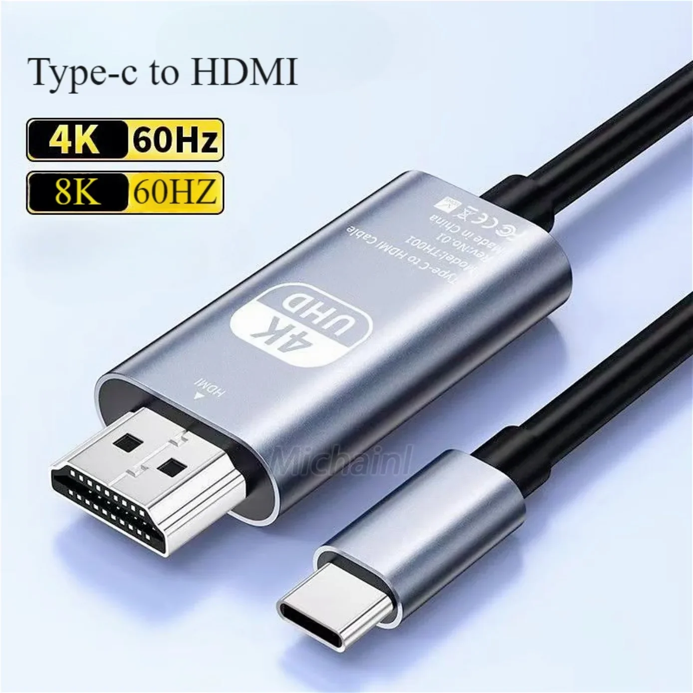 Kabel 4K 60Hz USB C do HDMI typu C Adapter HDTV Konwerter Kabel do Xiaomi TV Konwerter MacBook Air iPad Samsung Laptop