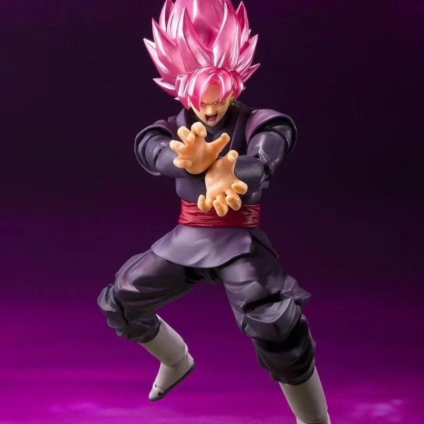 

In Stock Genuine Bandai S.H.Figuarts SHF Goku Black Super Saiyan Rose Rerelease Edition Dragon Ball Super Anime Figure Model