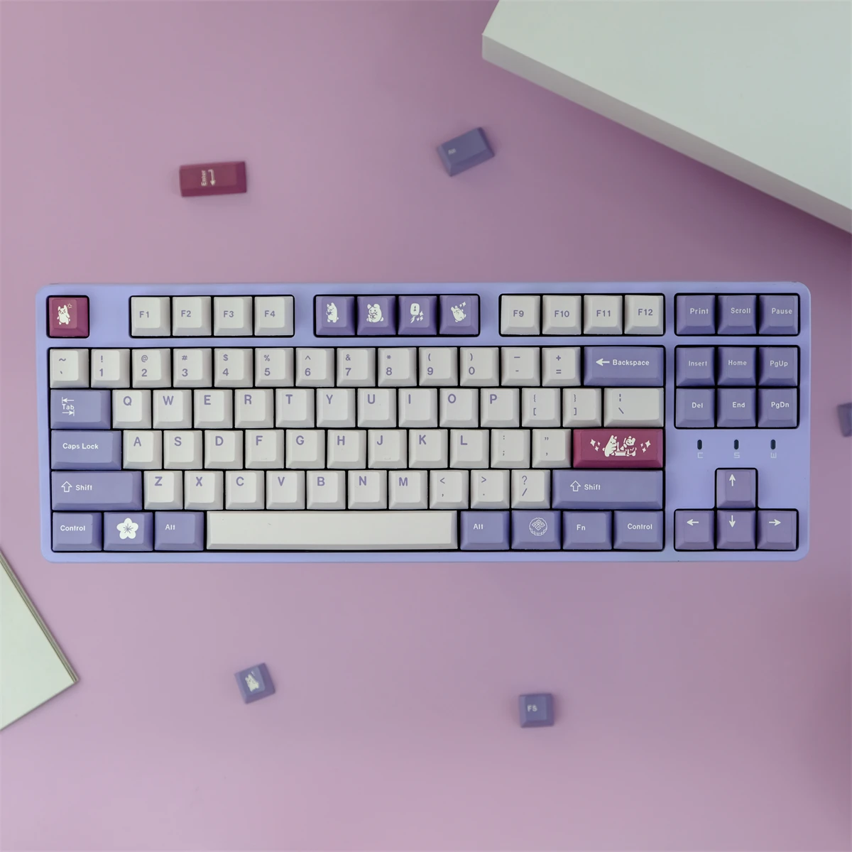 

PBT Keycaps 129 Keys GMK Tuzi Keycaps Cherry Profile Dye Sublimation GMK Keycap For Cherry Gateron MX Switch Mechanical Keyboard