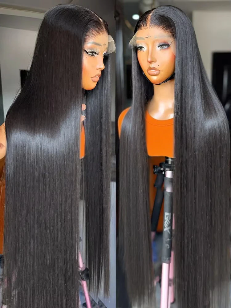 

300% Straight Wigs Vietnamese HD Lace Wig 13x6 Human Hair Pre Plucked 13x4 HD Transparent Lace Frontal Wig For Women Long Silky