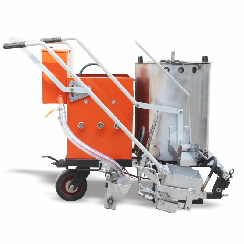 Large Capacity Municipal Pavement Parking Lot Line Drawing Equipment Automatic Thermoplastic Paint Line Road Marking Machine